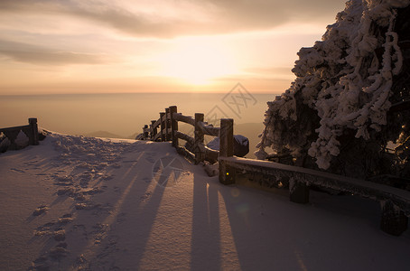 安徽名山潜山天柱晴雪背景