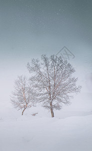 简约童话素材冰雪童话背景