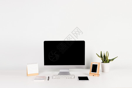 苹果电脑背景简约的电脑办公桌背景