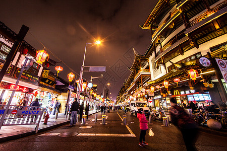 上海城隍庙元宵灯会背景图片