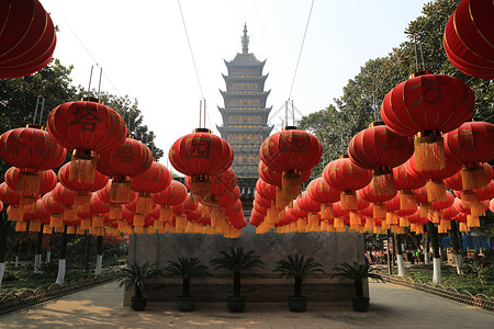 ps古塔素材节日方塔园背景