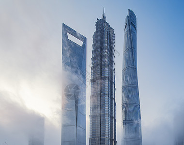 88折上海地标建筑风光背景