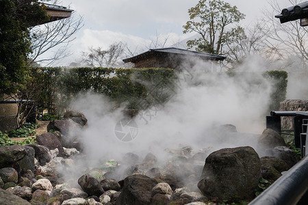 日本别府地狱温泉高清图片