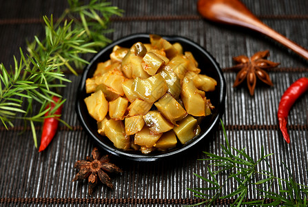 下饭菜榨菜美食爽口菜高清图片