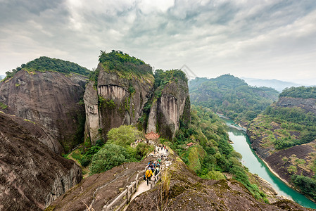 绿水背景武夷山背景