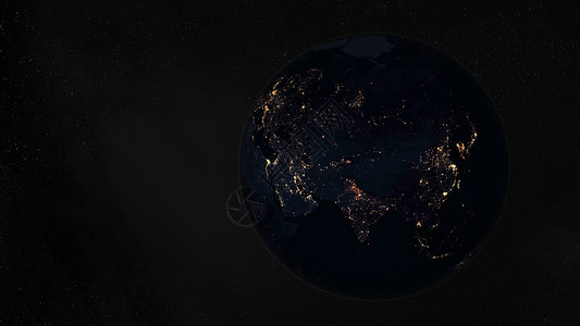 黑夜中树黑夜中的地球设计图片
