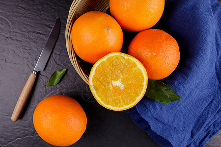 水果橙子背景图片