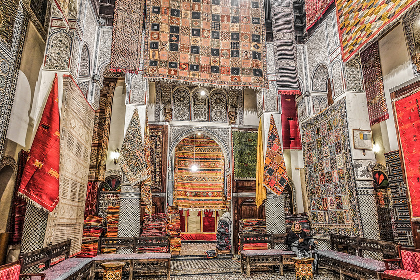 摩洛哥纯手工地毯图片