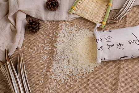 ps稻米素材大米背景