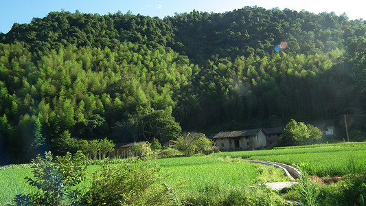 小山村背景图片