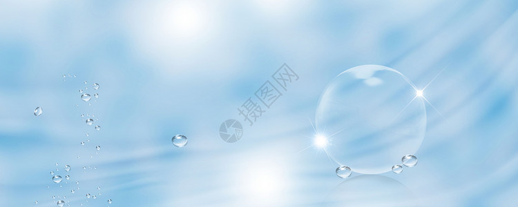 水与光素材美容海报背景图设计图片