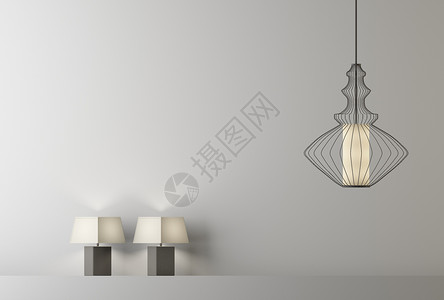灯具促销简约灯具组合背景设计图片