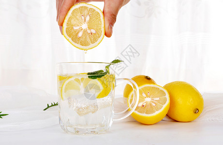 新鲜柠檬柠檬茶酸味剂高清图片