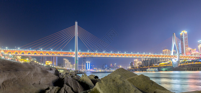 重庆东水门大桥夜景背景图片