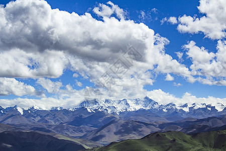 西藏雪域雪域高原背景