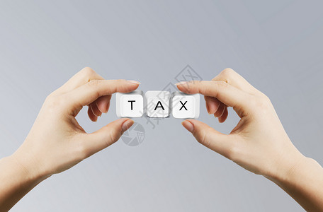 税单手拿TAX设计图片