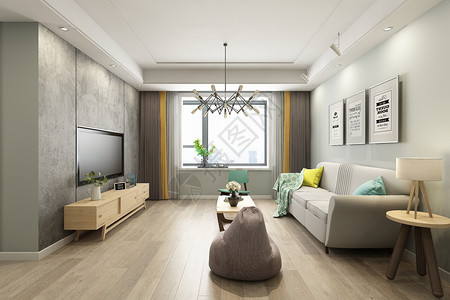 木艺工艺现代客厅空间设计图片