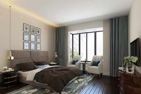 现代寝室设计设计图片