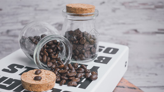 咖啡豆可可原料高清图片