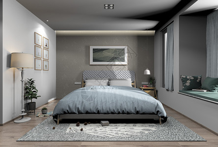 现代卧室效果图家居卧室效果图设计图片