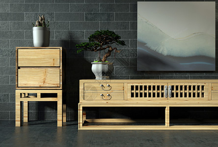 木质储物柜木质柜子组合设计图片