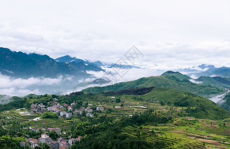 茗岙梯田温州茗岙背景