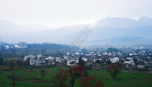 田园之晨塔川古村高清图片