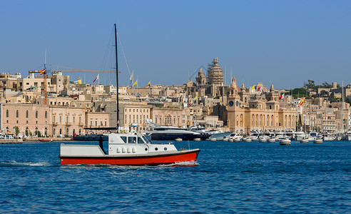 地中海建筑地中海马耳他风光背景