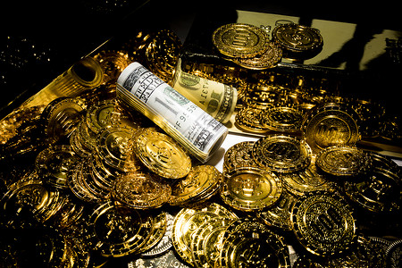 金融钱币背景图片