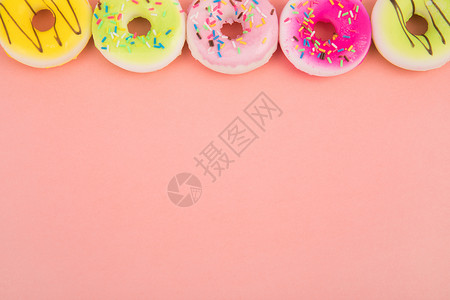 甜品甜甜圈背景图片