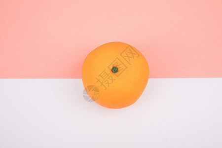一个橙子背景图片