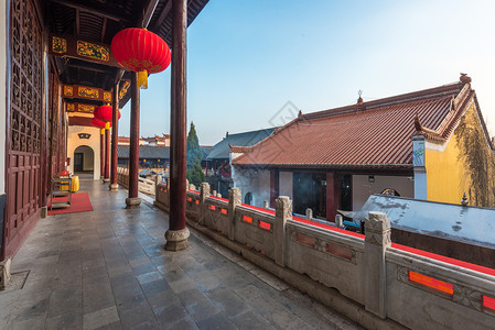 长江边的寺庙安徽安庆迎江寺背景图片