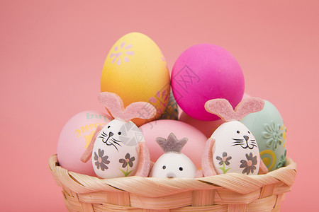 复活节静物蛋鸡蛋颜色高清图片