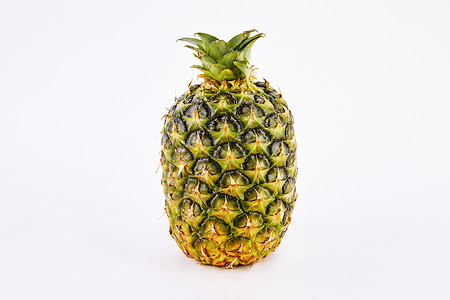 一颗菠萝新鲜好吃的凤梨水果高清图片