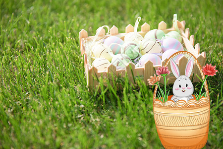 彩绘鸡蛋复活节设计图片