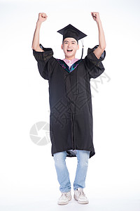 欢呼的毕业大学生图片