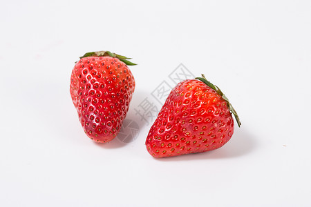 草莓两个草莓高清图片