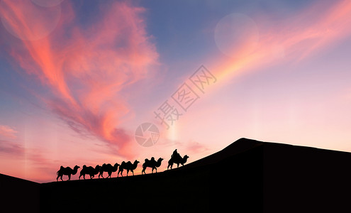 骆驼海报团队合作设计图片