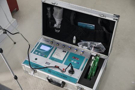 空气质量监测空气质量检测器背景