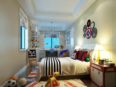 色彩斑斓的儿童房效果图图片