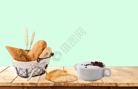烤豆皮美味早餐设计图片