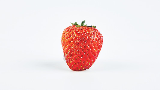 一颗新鲜的草莓背景图片