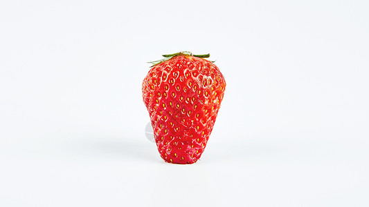 一颗新鲜的草莓背景图片