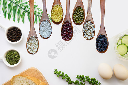燕麦粒健康饮食设计图片
