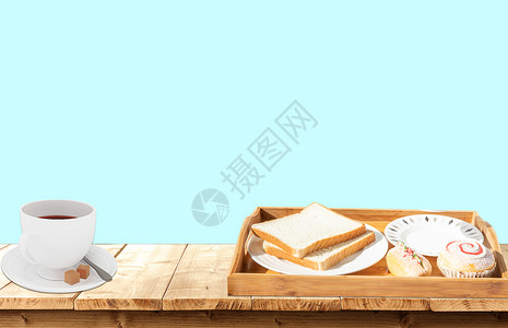 蒜香烤扇贝营养早餐设计图片