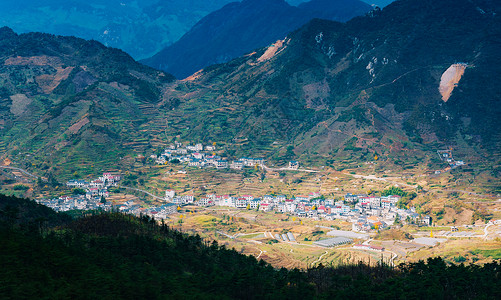 皖南村落背景图片