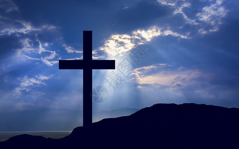 基督教耶稣复活节十字架设计图片