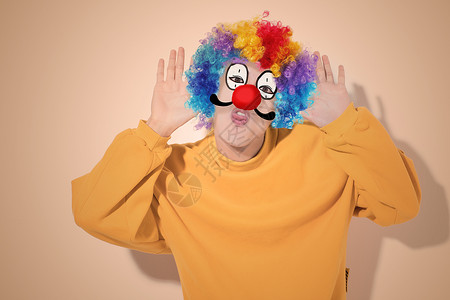 邪恶小丑表情愚人节人物创意表情设计图片