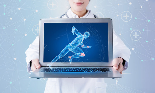 护士奔跑素材医学科技设计图片