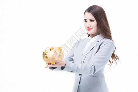 女性白领金融理财图片